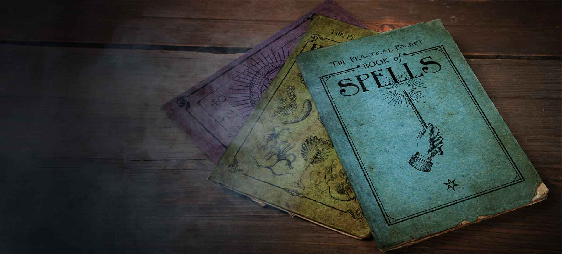 Magical Books on desk